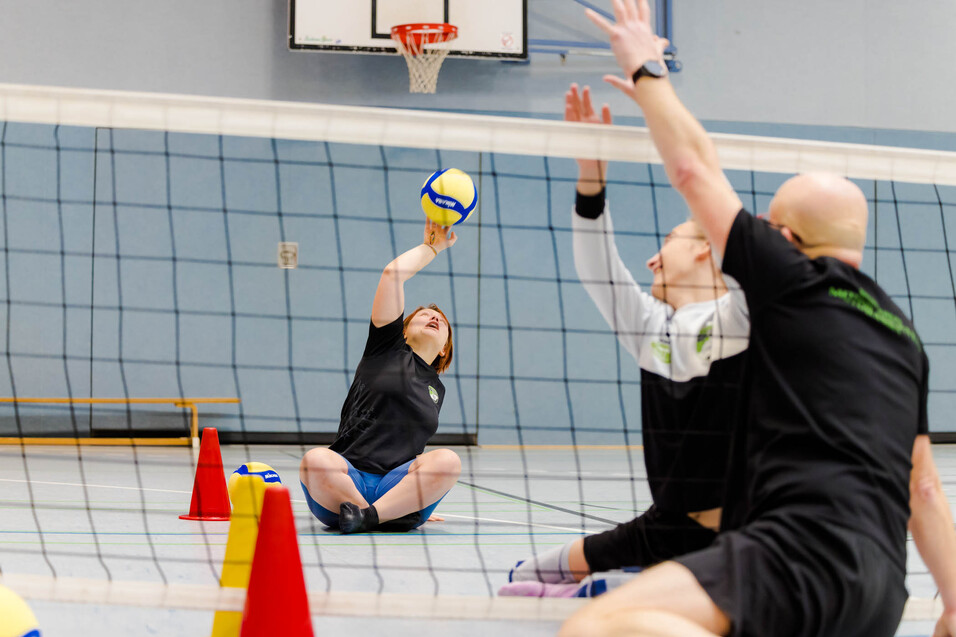 Aktion bei Sitzvolley