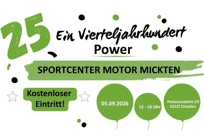 Flyer 25 Jahre Sportcenter