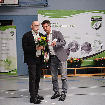 Vizepräsident Wolfgang Macheleidt und Präsident Steffen Tampe